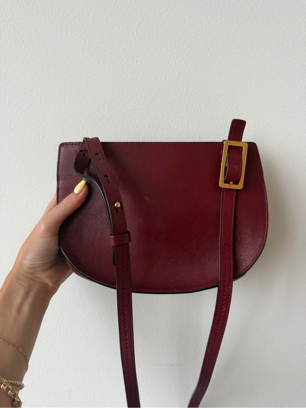Authentic Chloe Burgundy Leather Crossbody Bag - Picture 7 of 7
